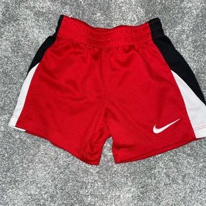 Nike gym shorts (red, black and white)